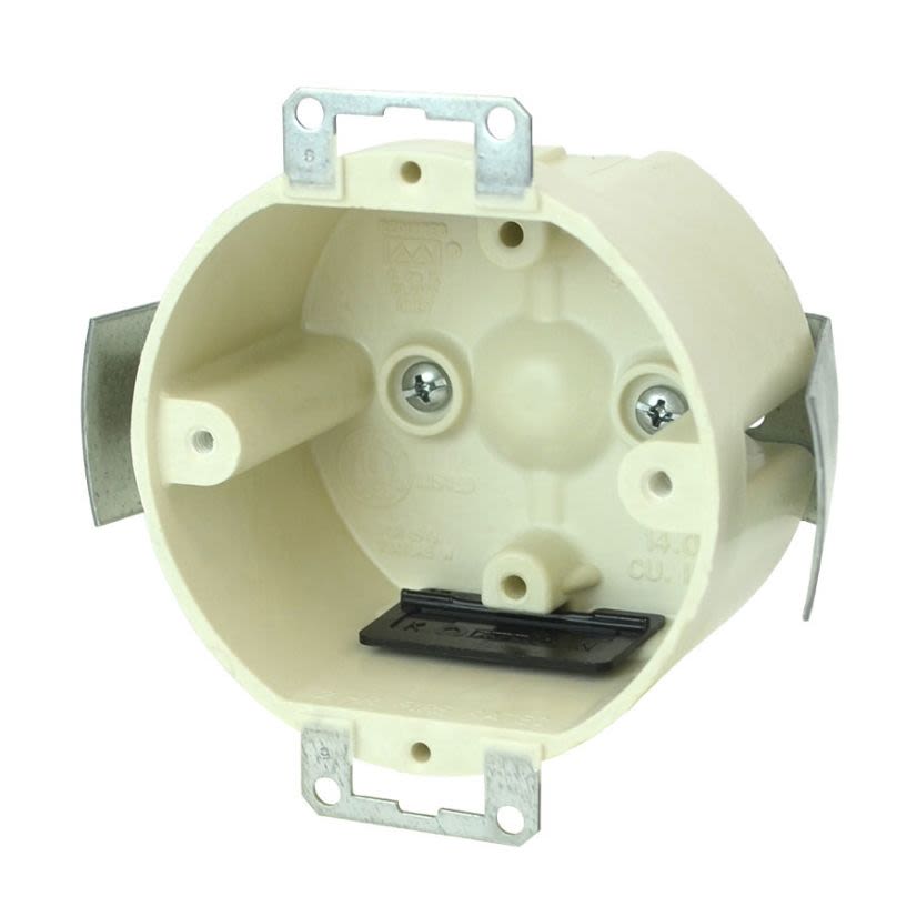 ALLIED MOULDED PRODUCTS 9338-ESK 3.50 X 2.00IN 14.0CU-IN EARS SNAP BRACKET SPEED KLAMPS ROUND FIXTURE OUTLET